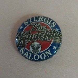 Sturgis Knuckle Saloon button pin